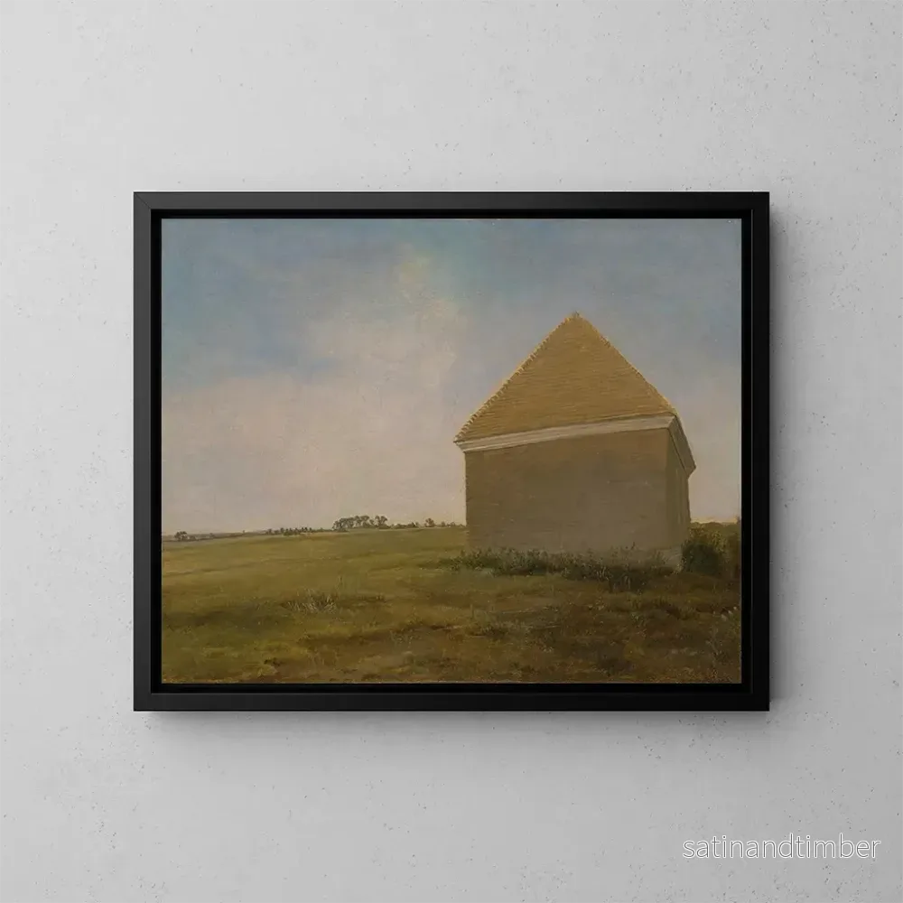 Reproduktion av målningen Newmarket Heath med en tvättstuga - George Stubbs