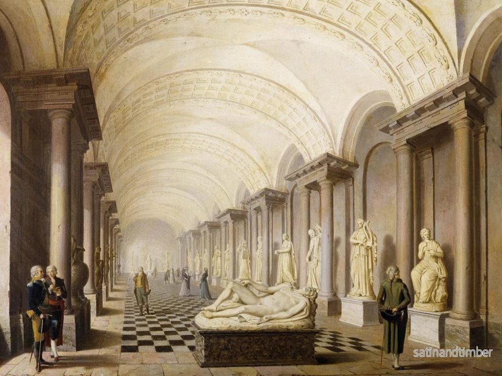 Reproduktion av målningen La Galerie des Muses vid Kungliga Slottet i Stockholm - Pehr Hilleström - Bild 2