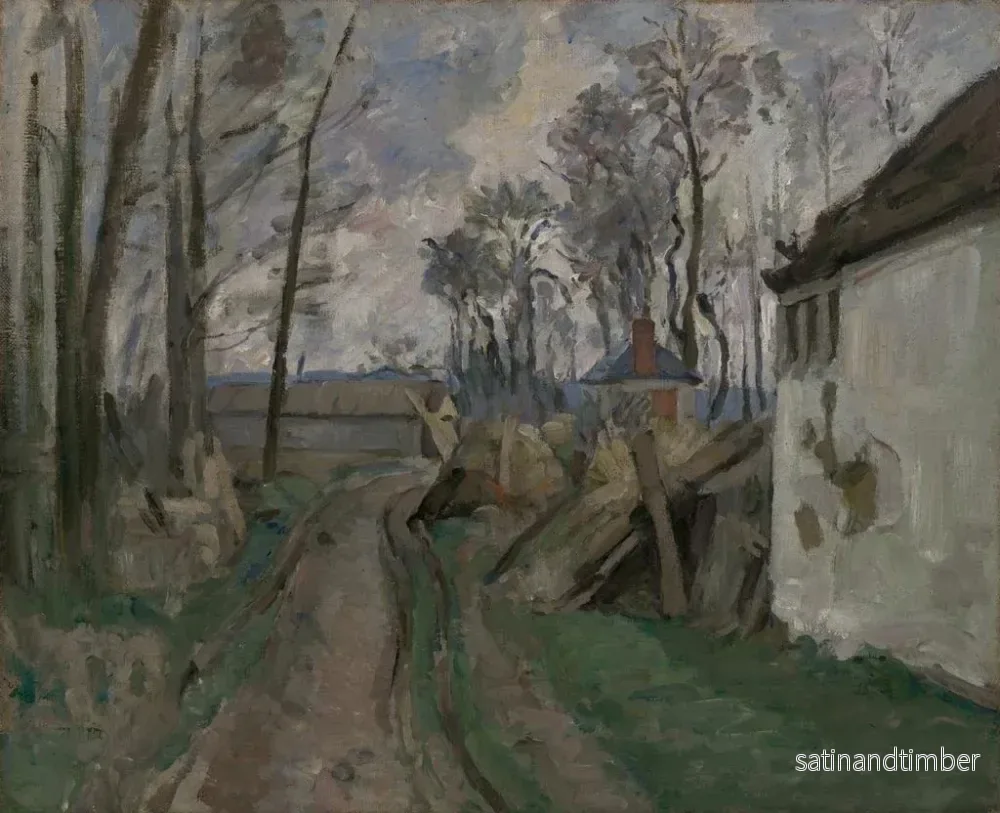 Reproduktion av målningen En landsväg nära Auvers - Paul Cézanne - Bild 2