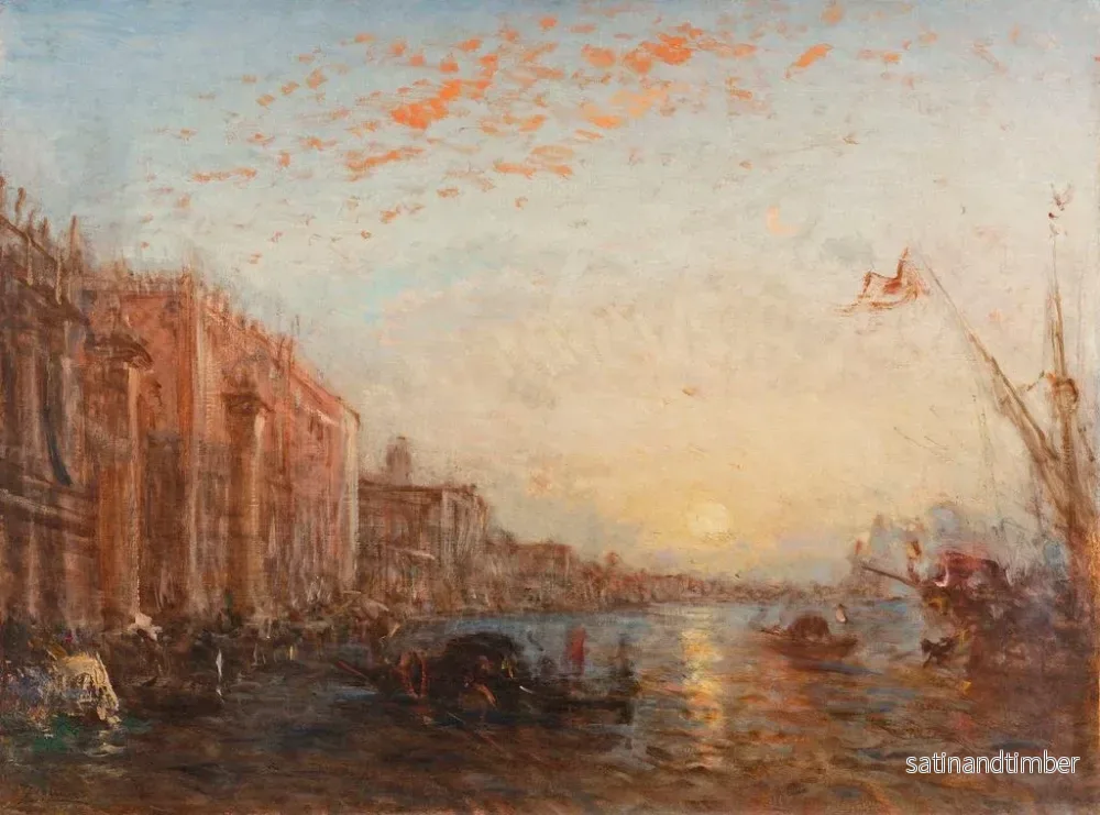 Reproduktion av målningen Inondation à Venise - Félix Ziem - Bild 2