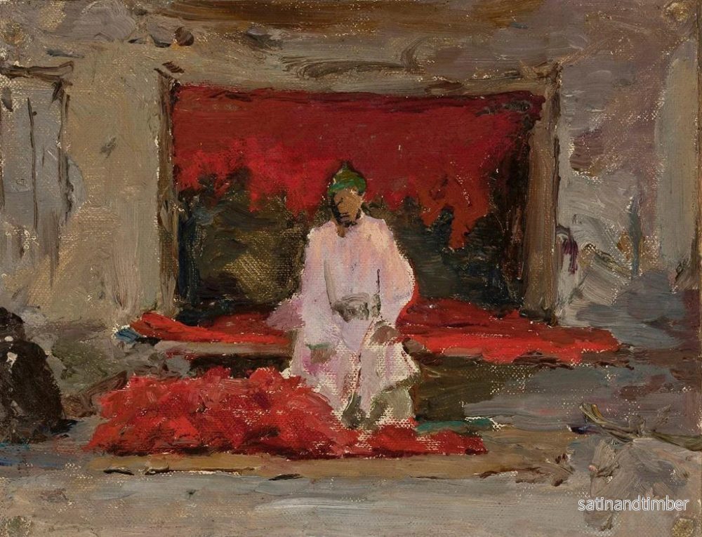 Reproduktion av målningen Vendeur de poivres, du voyage en Turkestan - Jan Cybis - Bild 2