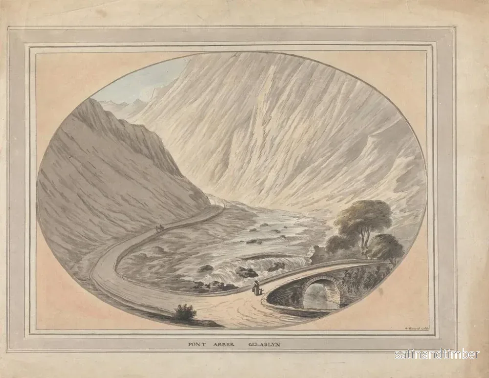 Reproduktion av målningen Pont Aber Glaslyn - William Burgess - Bild 2