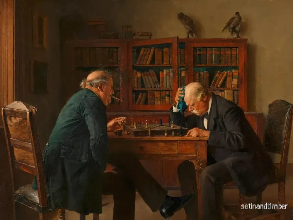Reproduktion av målningen Les Joueurs d'échecs - Isidor Kaufmann - Bild 2
