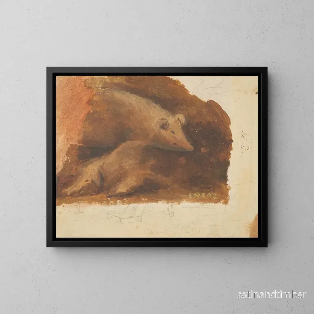 Reproduktion av målningen Grisar - James Ensor