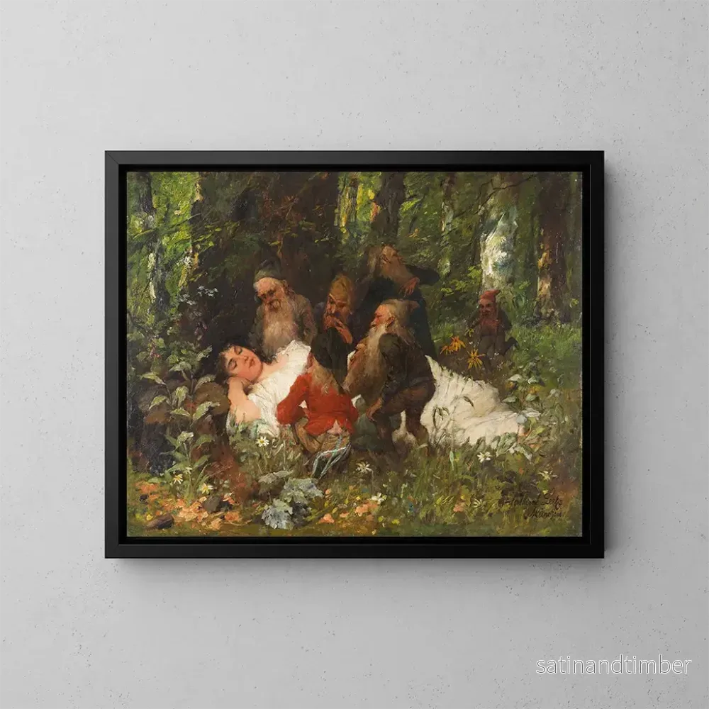 Reproduktion av målningen Snövit - Ferdinand Leeke