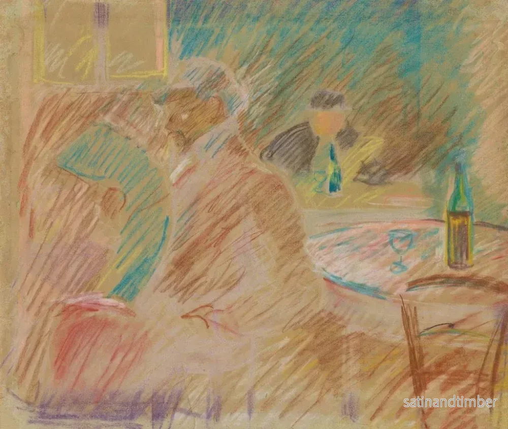 Reproduktion av målningen Scène de restaurant - Edvard Munch - Bild 2