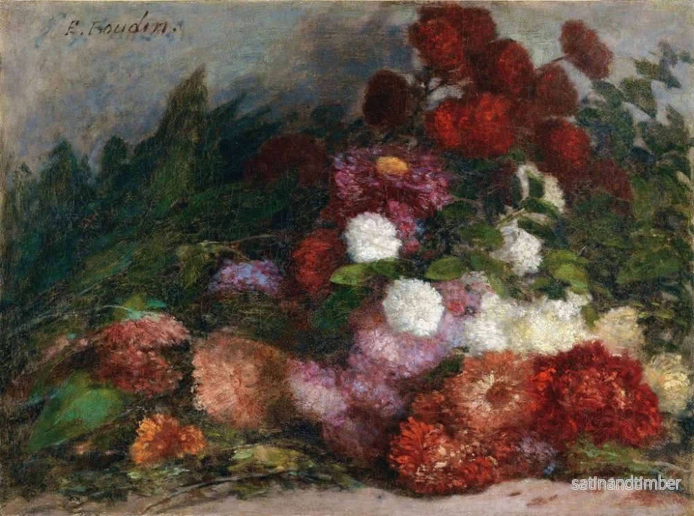 Reproduktion av målningen Bouquet de fleurs - Eugène Boudin - Bild 2
