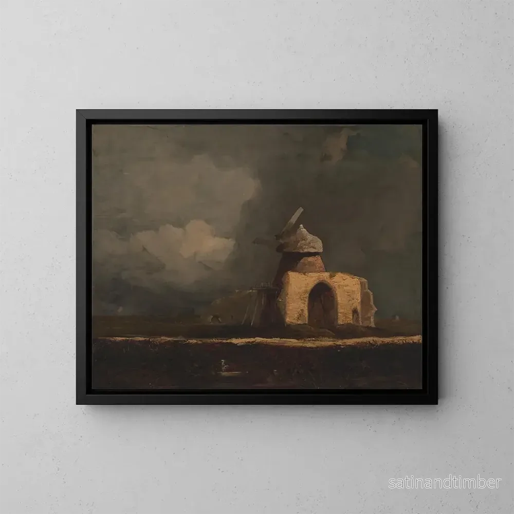 Reproduktion av målningen Abbaye de Saint-Bénet - John Sell Cotman
