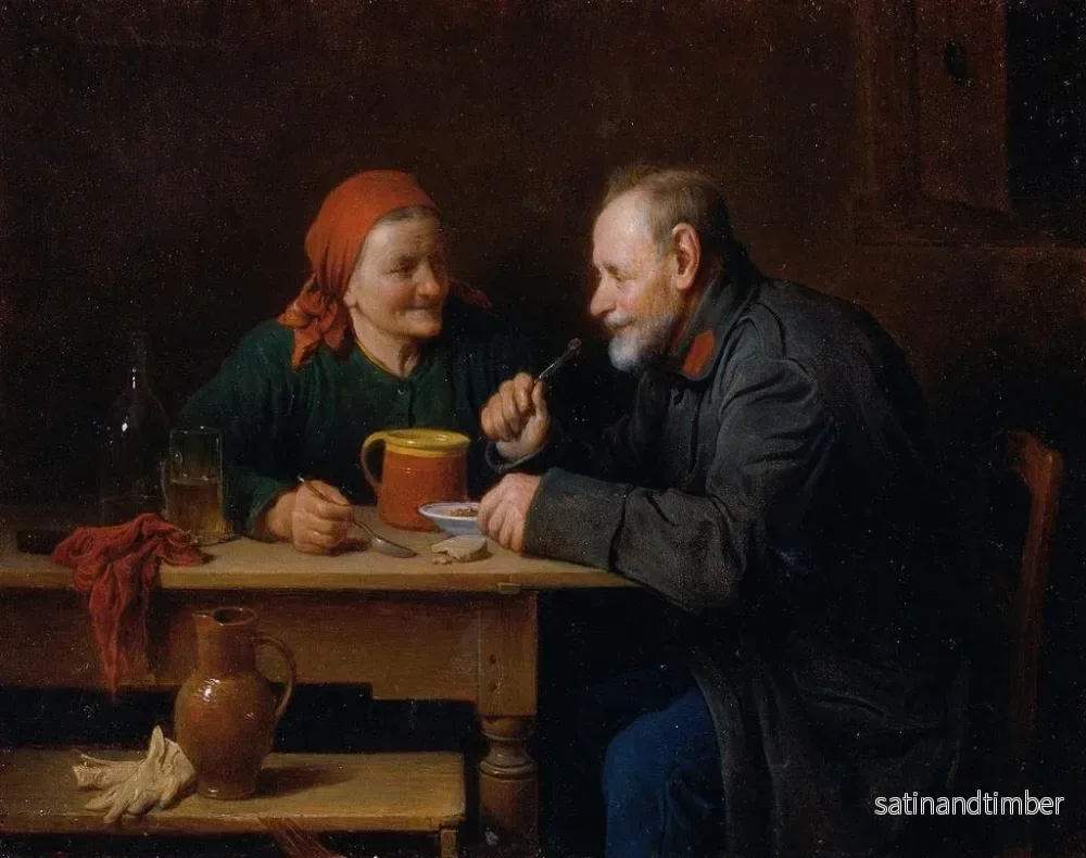Reproduktion av målningen Le repas de midi - Friedrich Friedländer - Bild 2