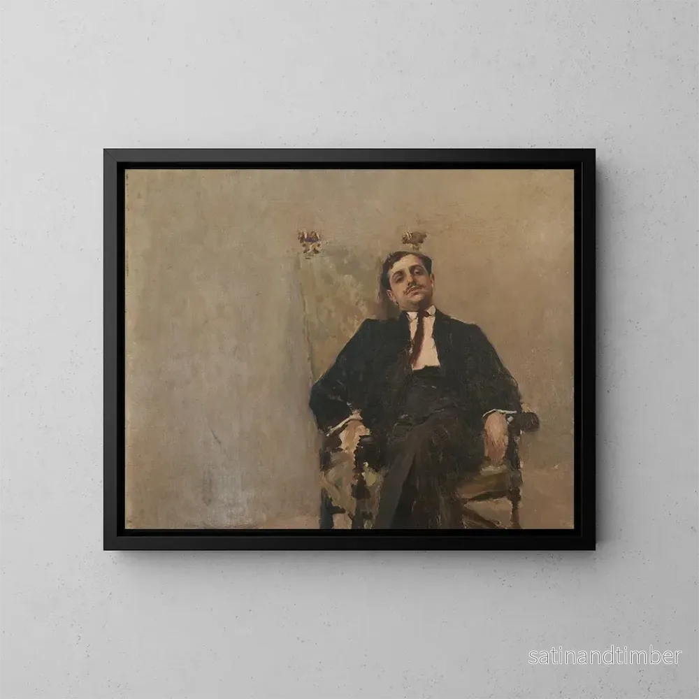 Reproduktion av målningen Porträtt av M. Juan Carlos Muñoz - Carlos Federico Sáez