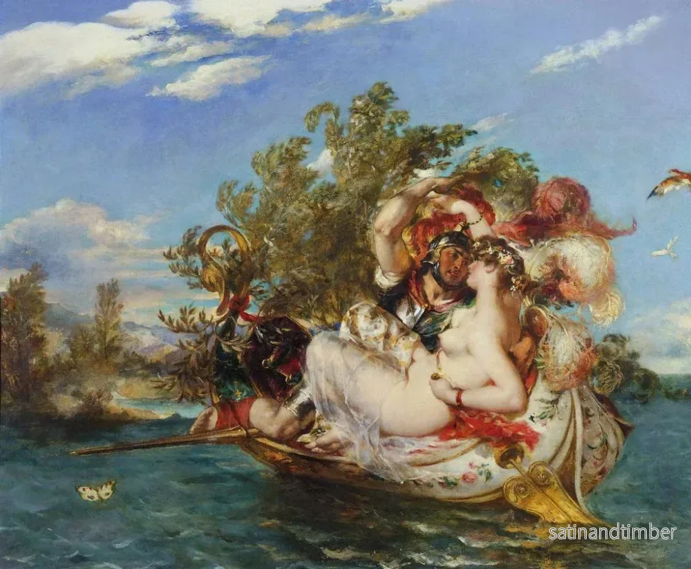 Reproduktion av målningen Phaedria och Cymochles - William Etty - Bild 2