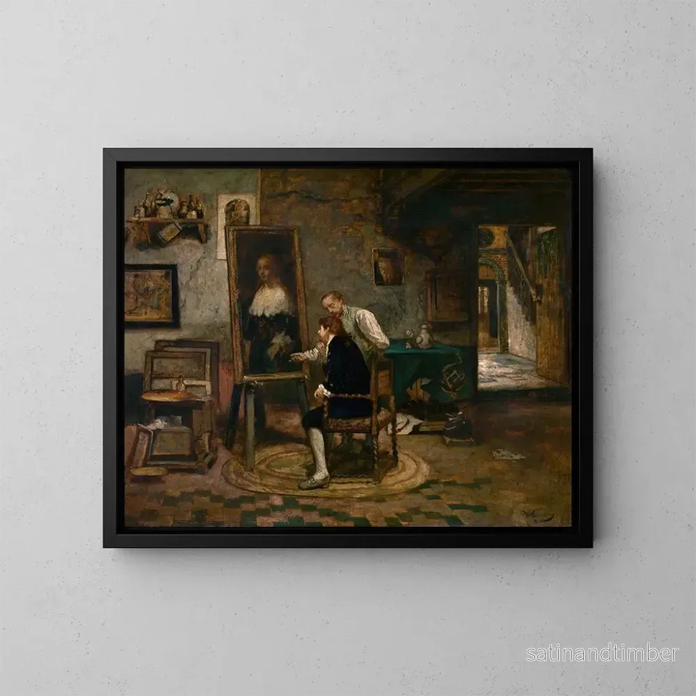Reproduktion av målningen Le beau portrait - Willem Linnig