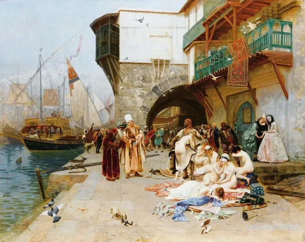 Reproduktion av målningen L'Enlèvement - Charles Édouard Delort - Bild 2
