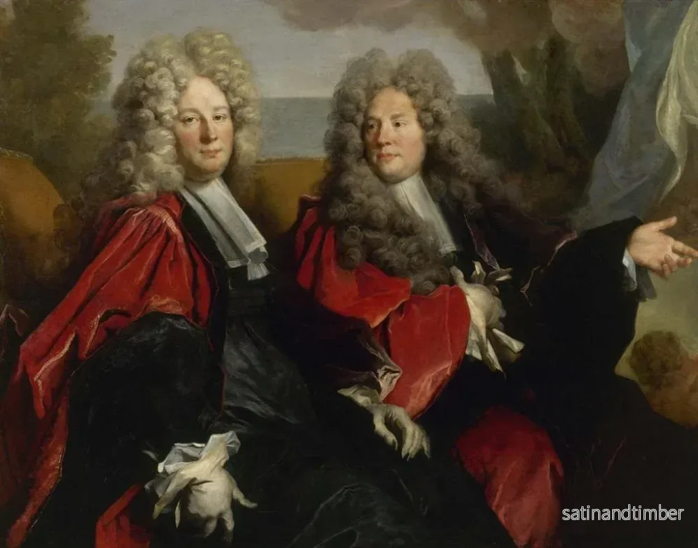Reproduktion av målningen av två rådsherrar i tjänst 1702 - Nicolas de Largillière - Bild 2