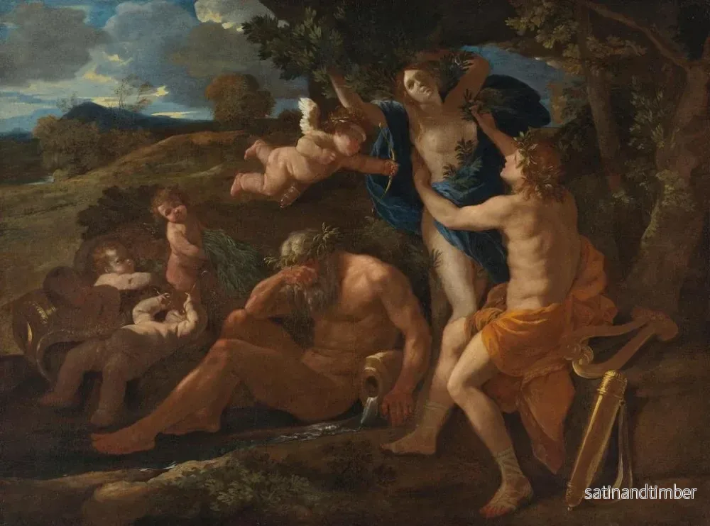 Reproduktion av målningen Apollon och Daphné - Nicolas Poussin - Bild 2