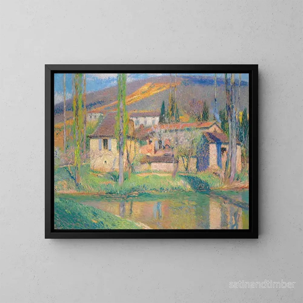 Reproduktion av målningen Labastide du Vert - Henri Martin