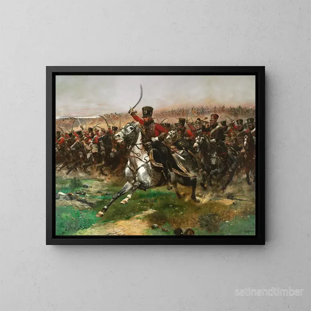 Reproduktion av målningen Vive l'Empereur - Jean-Baptiste Édouard Detaille