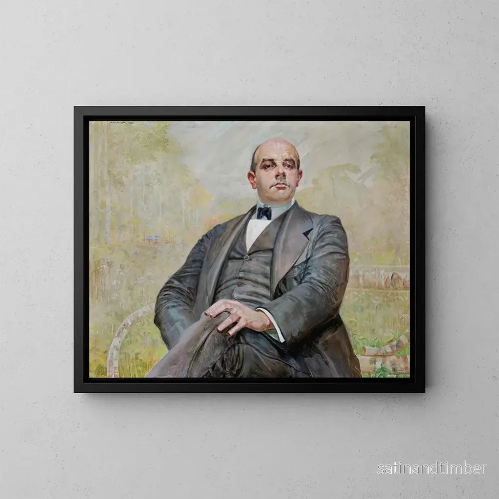 Reproduktion av målningen Portrait av Edward Maurizio - Jacek Malczewski