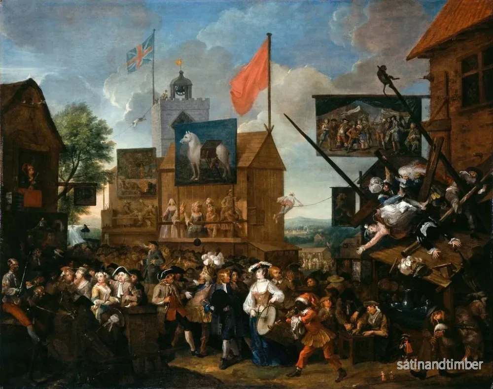 Reproduktion av målningen Foire de Southwark - William Hogarth - Bild 2