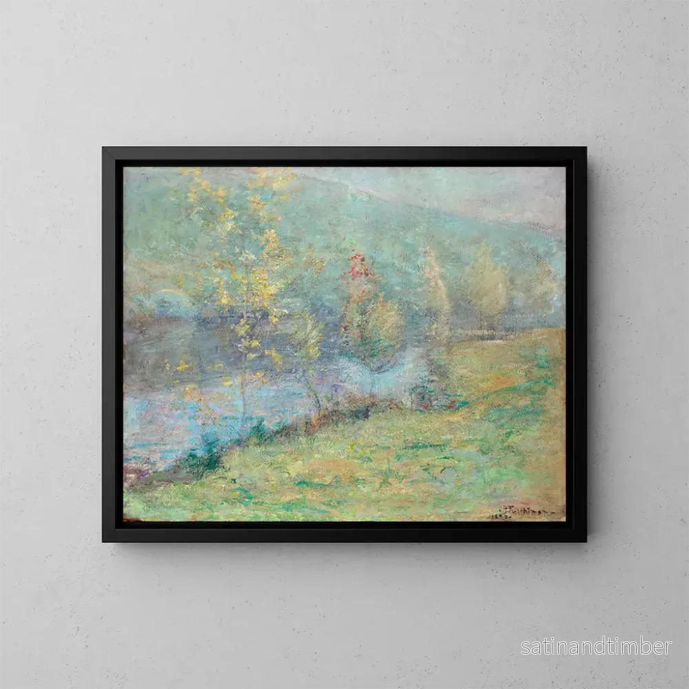 Reproduktion av målningen Morgondisig dimma - John Henry Twachtman