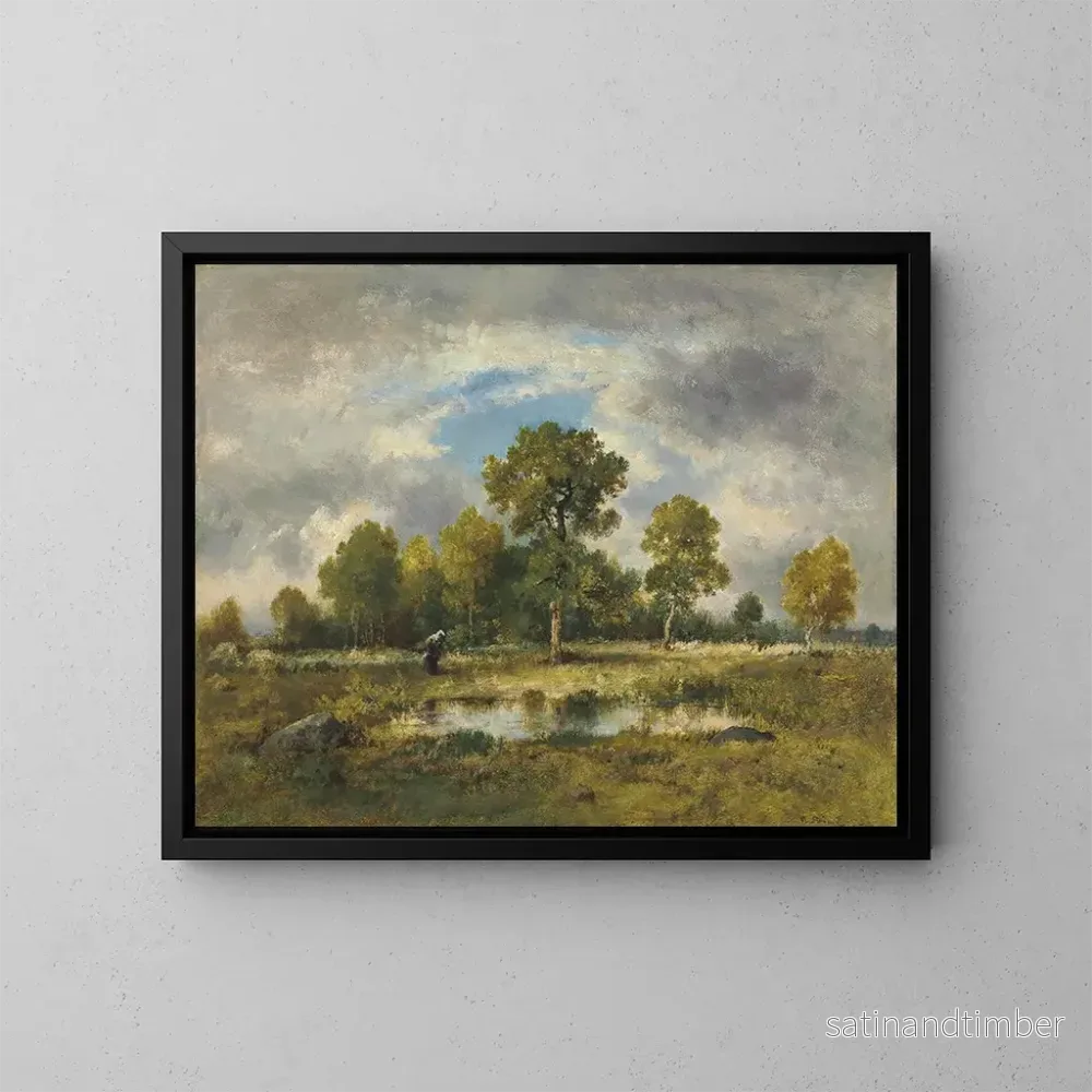 Reproduktion av målningen La Mare aux Viperes - Narcisse Virgile Diaz de la Peña