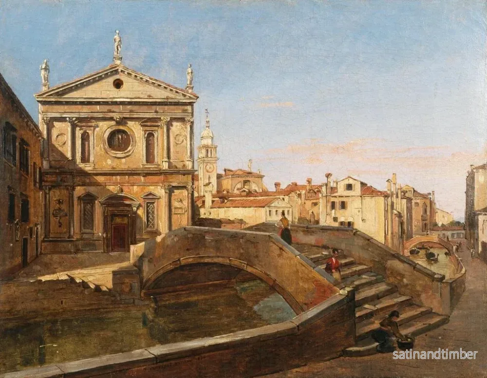 Reproduktion av målningen av San Sebastiano-kyrkan i Venedig - Frans Vervloet - Bild 2