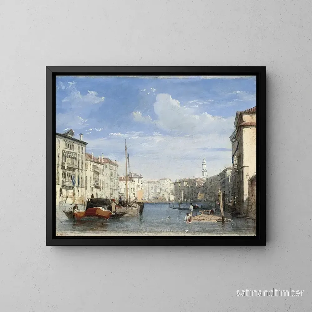 Reproduktion av målningen Le Grand Canal - Richard Parkes Bonington