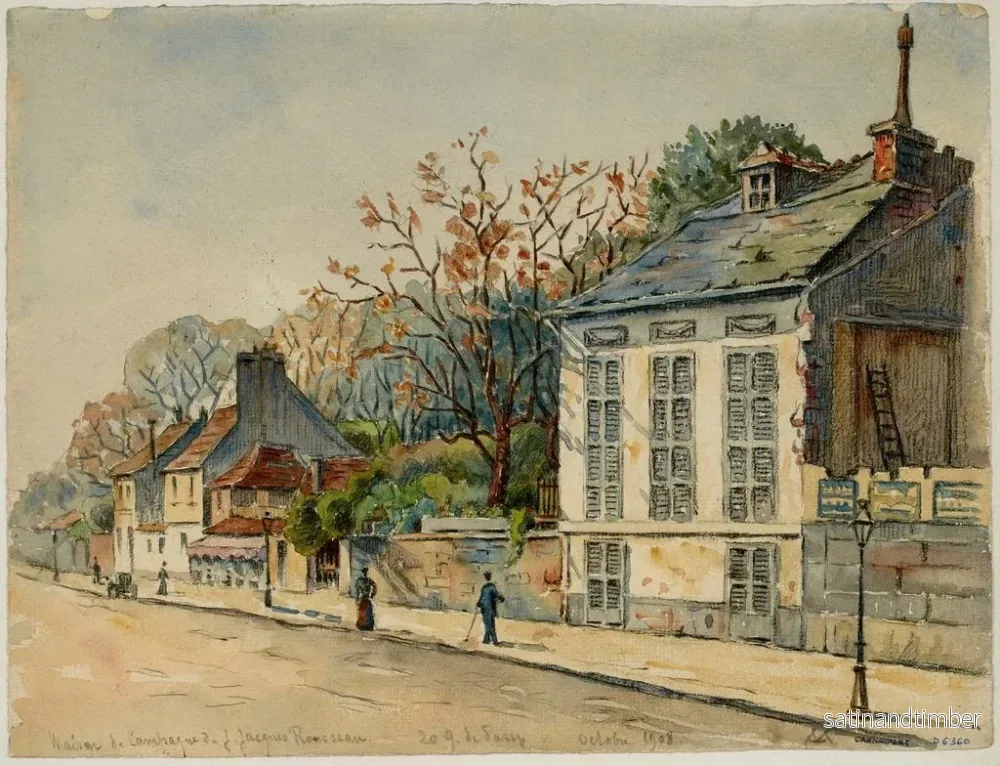 Reproduktion av målningen av Jean-Jacques Rousseau, 20 quai de Passy - Georges-Henri Manesse - Bild 2