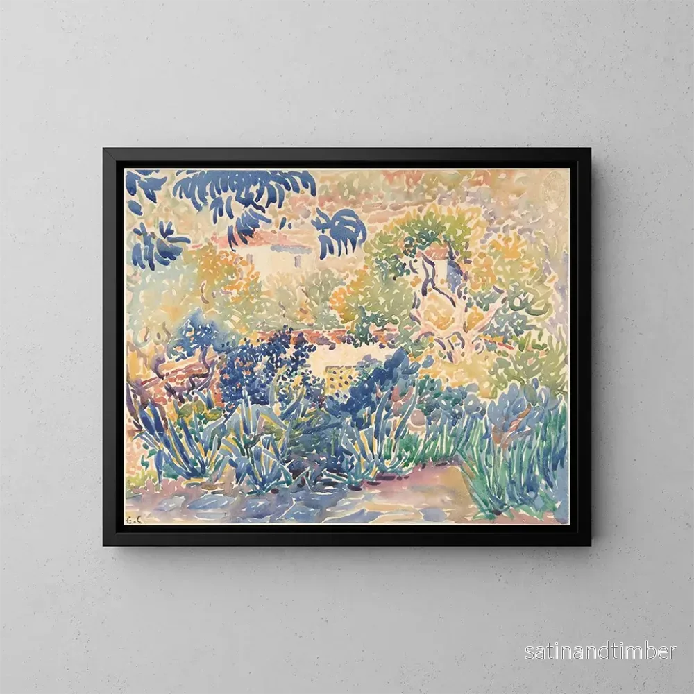 Reproduktion av målningen Le jardin de l’artiste à Saint-Clair – Henri-Edmond Cross Reproduktion av målningen Le jardin de l’artiste à Saint-Clair – Henri-Edmond Cross