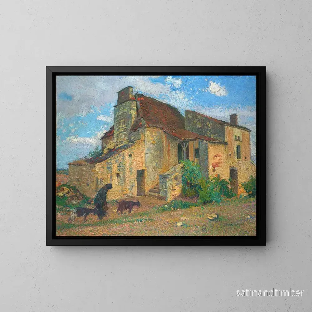 Reproduktion av målningen Landskapsbild av landskap - Henri Martin