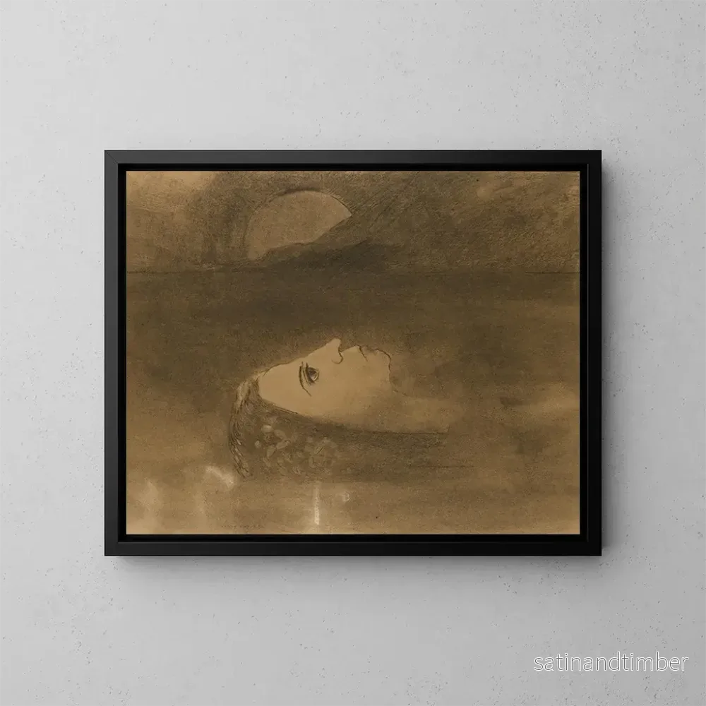Reproduktion av målningen Ophélie - Odilon Redon
