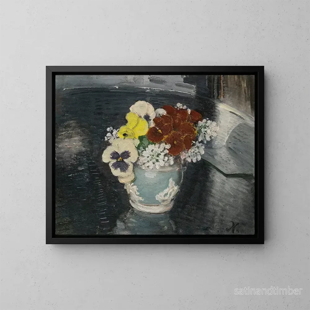 Reproduktion av målningen Pensées et autres fleurs - William Nicholson