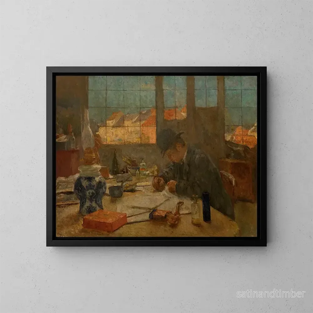 Reproduktion av målningen L'Atelier - Evert Larock