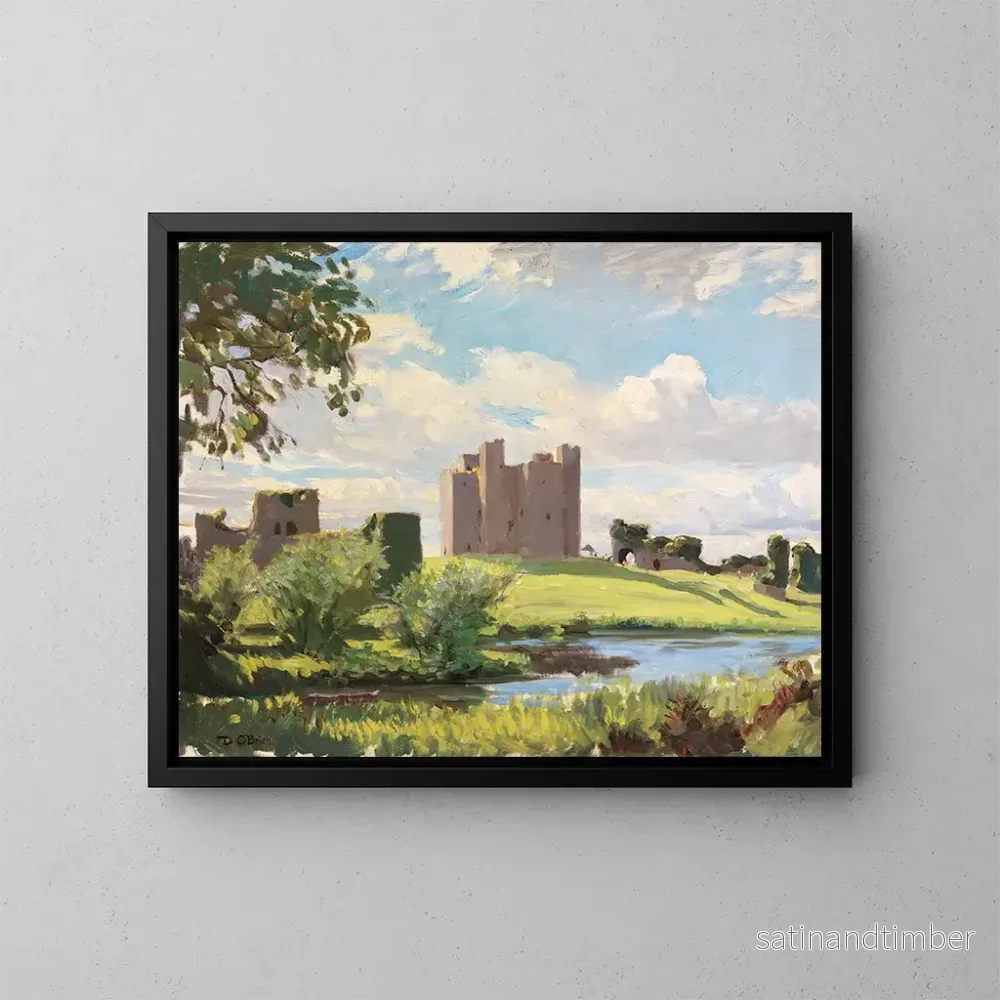 Reproduktion av målningen av Château de Trim, Meaths län - Dermod O'Brien