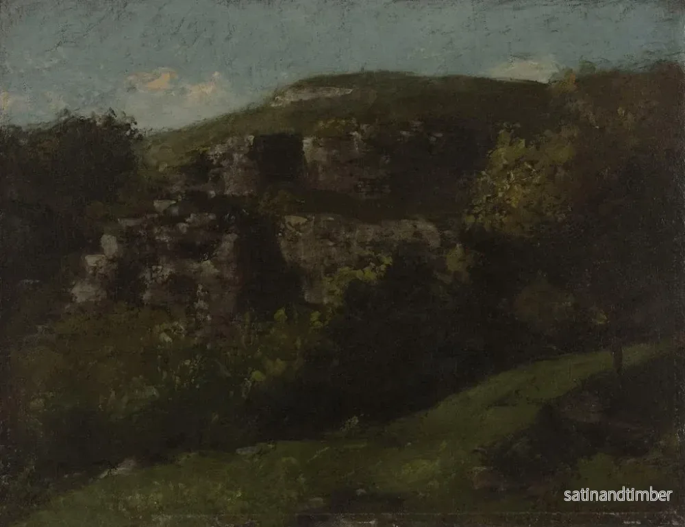 Reproduktion av målningen Rochers d'Ornans - Gustave Courbet - Bild 2