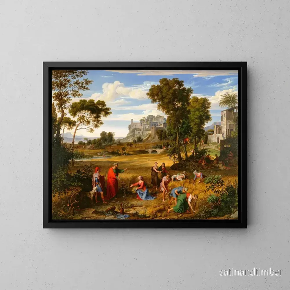Reproduktion av målningen Landskap med Ruth och Boas – Joseph Anton Koch Reproduktion av målningen Landskap med Ruth och Boas – Joseph Anton Koch