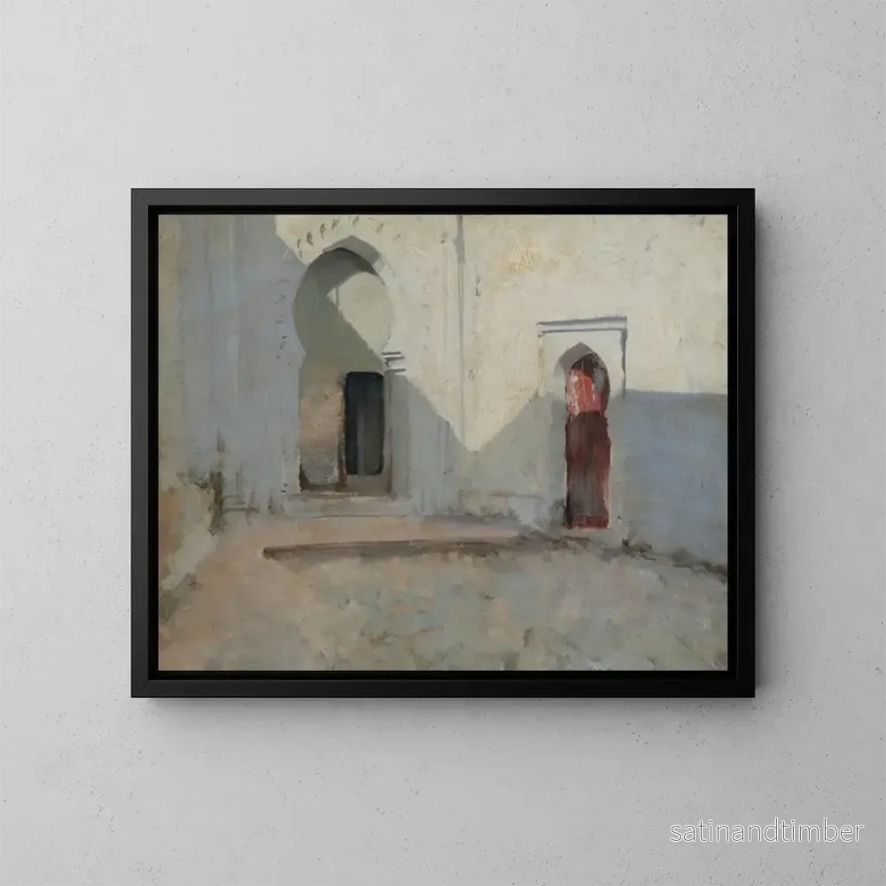 Reproduktion av målningen inomhusgård i Tétouan, Marocko – John Singer Sargent Reproduktion av målningen inomhusgård i Tétouan, Marocko – John Singer Sargent