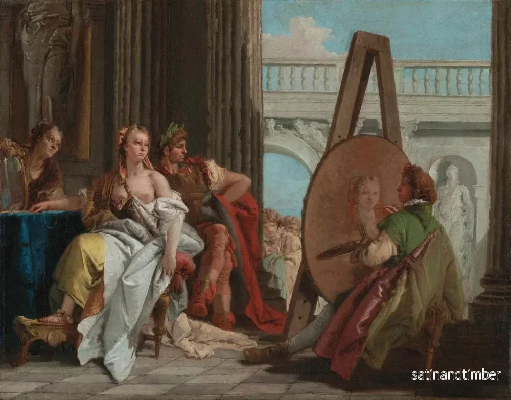 Reproduktion av målningen av Alexander den Store och Campaspe i Apelles verkstad - Giovanni Battista Tiepolo - Bild 2