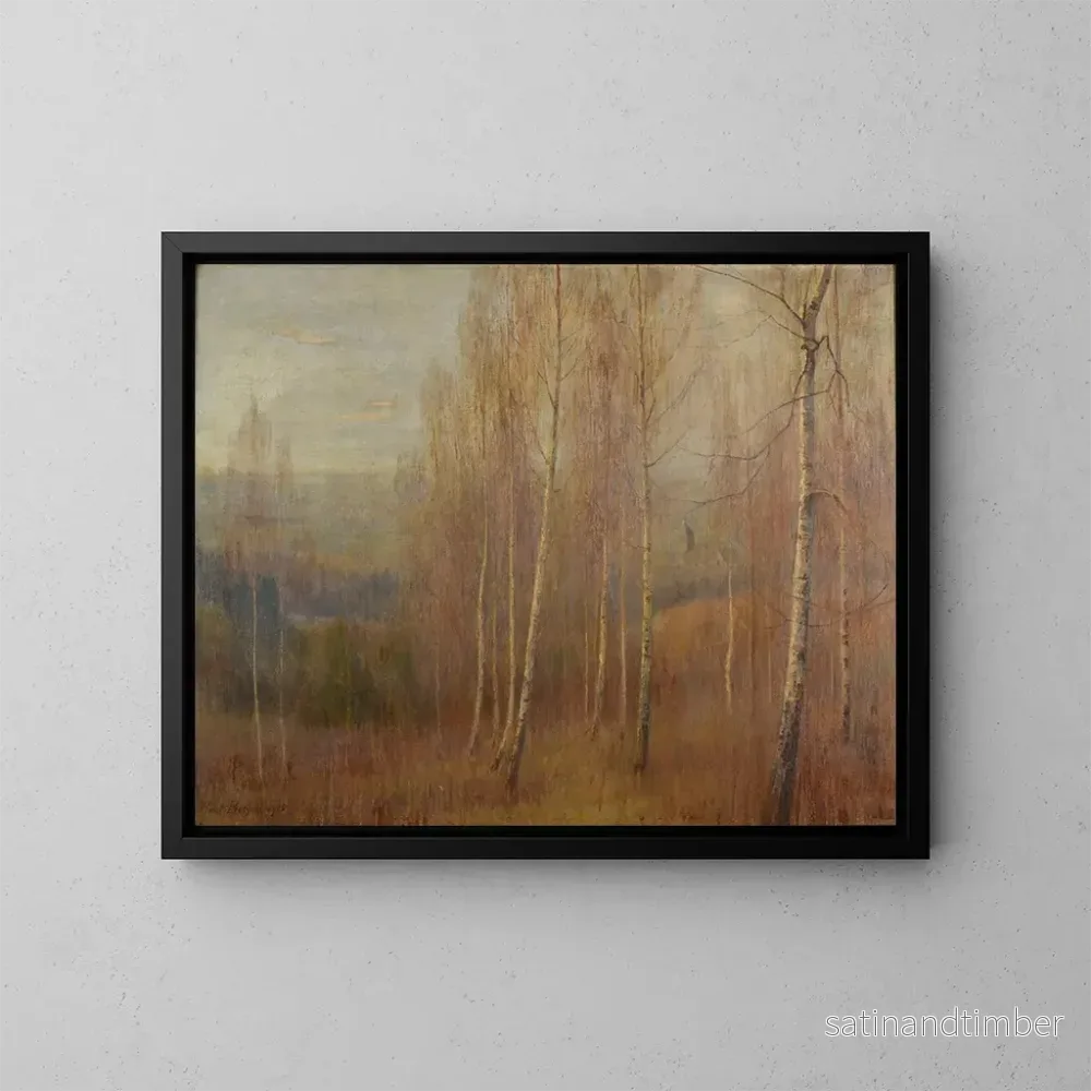 Reproduktion av målningen Les Bouleaux en hiver - Paul Bocquet