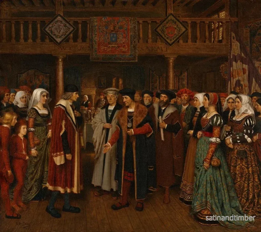 Reproduktion av målningen La réception de Quentin Metsys dans la Guilde de Saint-Luc d'Anvers - Édouard De Jans - Bild 2