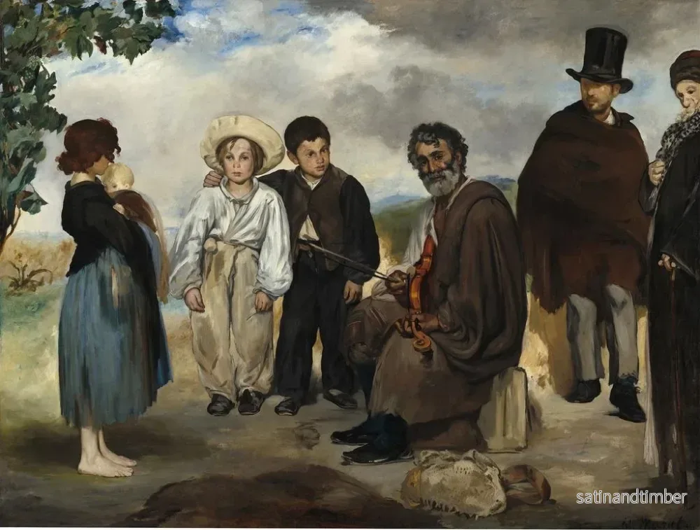 Reproduktion av målningen Le vieux musicien - Édouard Manet - Bild 2