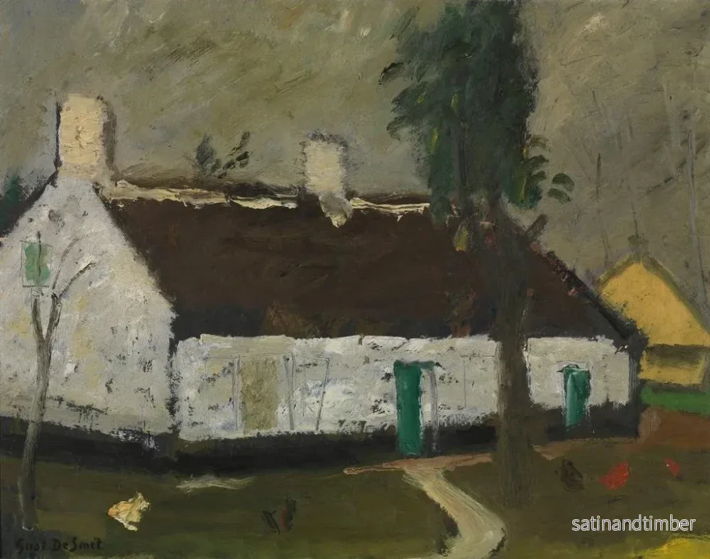 Reproduktion av målningen Ferme blanche - Gustave De Smet - Bild 2