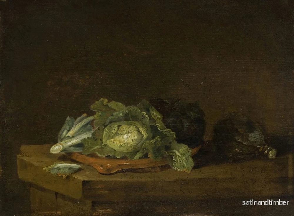 Reproduktion av målningen Choux sur une table - Willem Kalf - Bild 2