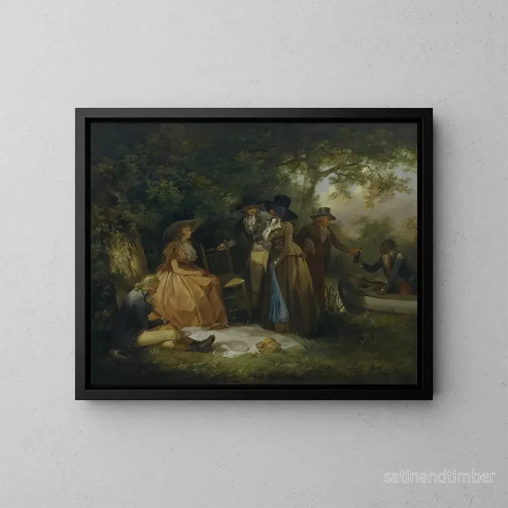 Reproduktion av målningen Le repas des pêcheurs - George Morland
