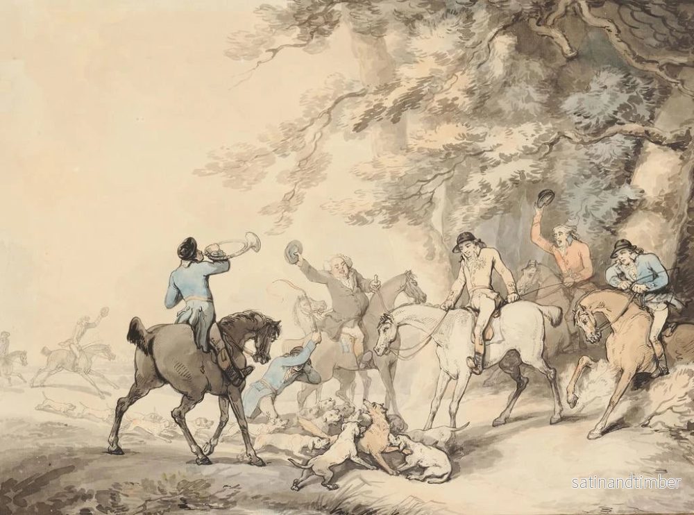 Reproduktion av målningen La Mort du Renard - Thomas Rowlandson - Bild 2