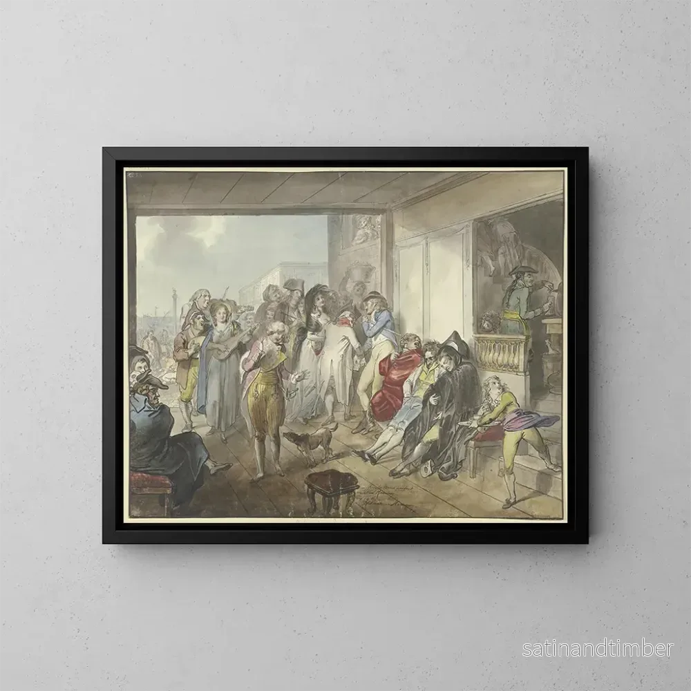 Reproduktion av målningen Café sur la Piazetta à Venise – Johann Heinrich Ramberg Reproduktion av målningen Café sur la Piazetta à Venise – Johann Heinrich Ramberg