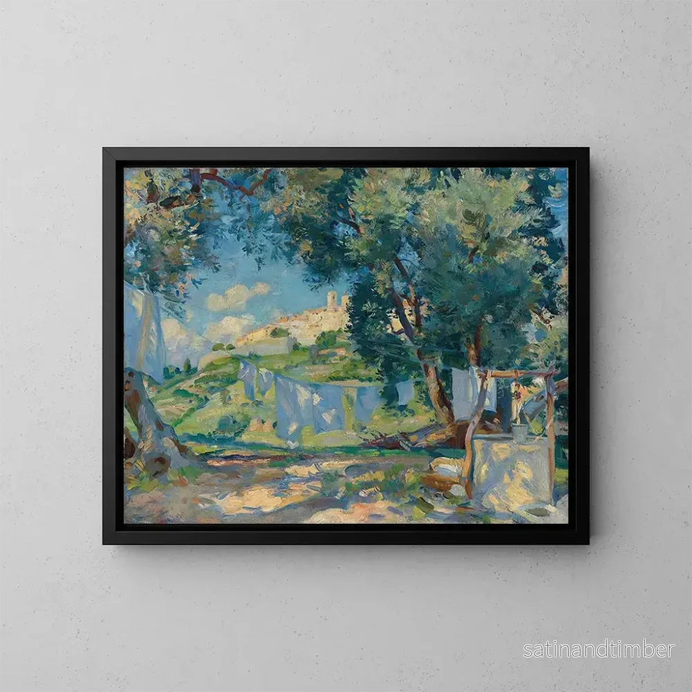 Reproduktion av målningen En lätt bris i Provence - Wilfrid Gabriel de Glehn