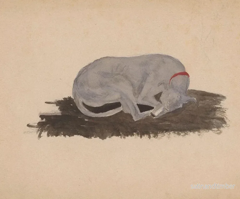 Reproduktion av målningen av sovande hund - Johannes Tavenraat - Bild 2