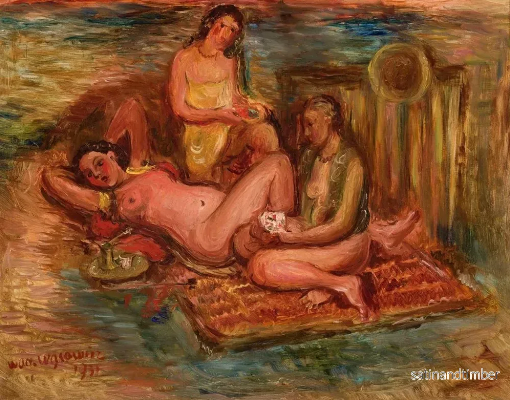 Reproduktion av målningen Tre kvinnor - Wacław Wśowicz - Bild 2
