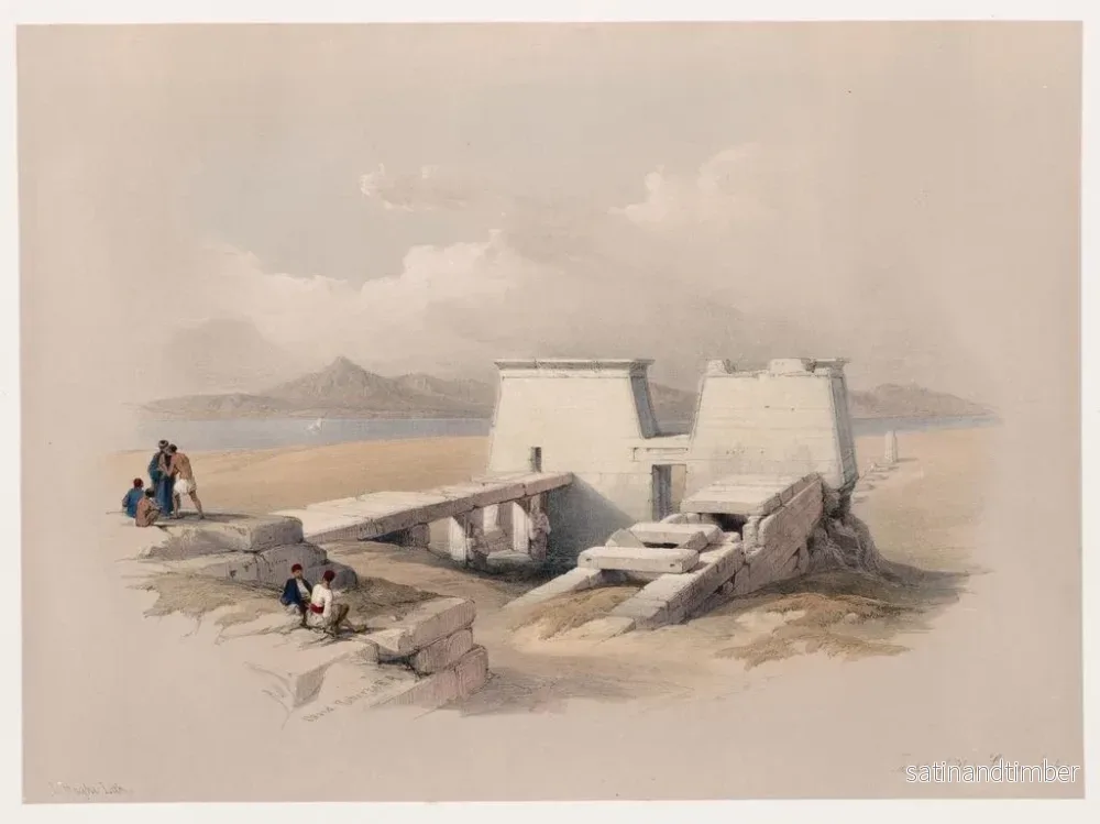 Reproduktion av målningen Temple de Wadi Saboua - David Roberts - Bild 2